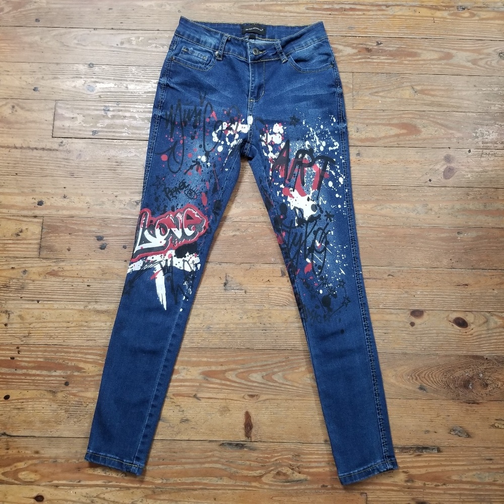 The Style Between Us Graffiti Jeans